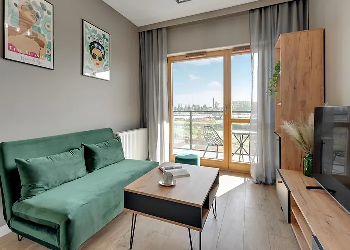 Nadmotlawie Estate - Riverside, Gym & Sauna By Downtown Apartmanhotel